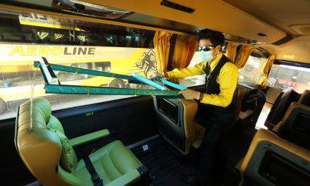Aeroline Gunakan Teknologi Sinar Ultraviolet untuk Disinfektan Angkutan Bus
