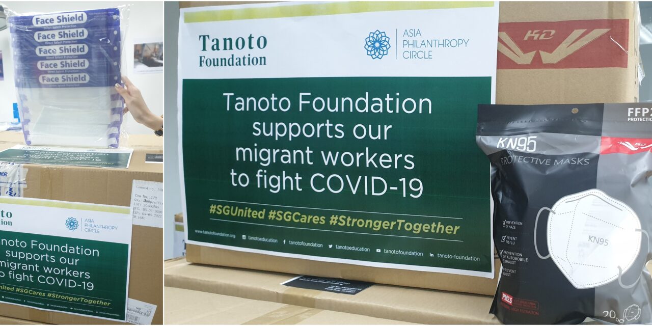 Tanoto Foundation Sumbangkan Alat Pelindung Diri dan Bantu Pekerja Asing di Singapura Perangi COVID-19