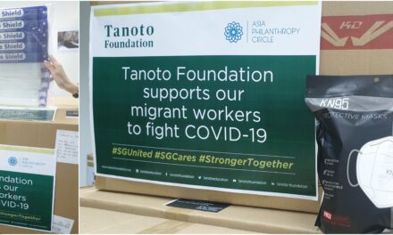 Tanoto Foundation Sumbangkan Alat Pelindung Diri dan Bantu Pekerja Asing di Singapura Perangi COVID-19