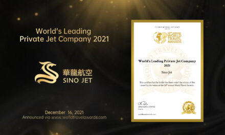 Sino Jet Kembali Memenangkan Penghargaan Perusahaan Jet Bisnis Terkemuka di Dunia oleh World Travel Awards
