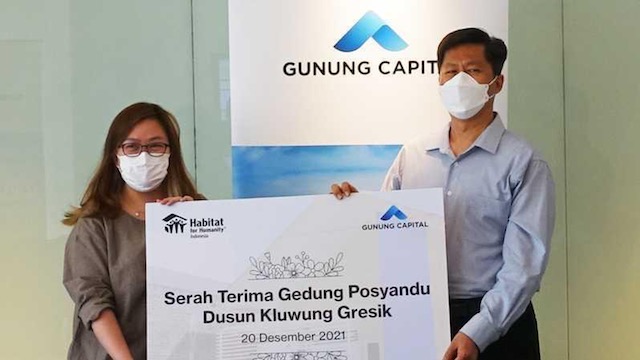 Gunung Prisma Gandeng Habitat for Humanity Indonesia Bangun Gedung Posyandu di Dusun Kluwung Gresik