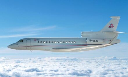 Jet Bisnis Falcon 7X milik Sino Jet Menetap di Hainan