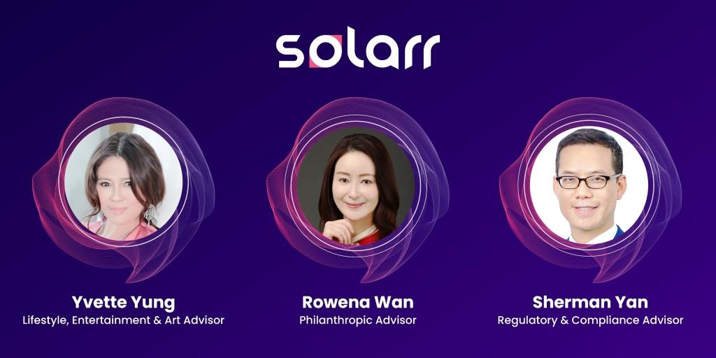 SOLARR Angkat Yvette Yung, Rowena Wan, dan Sherman Yan sebagai Penasihat