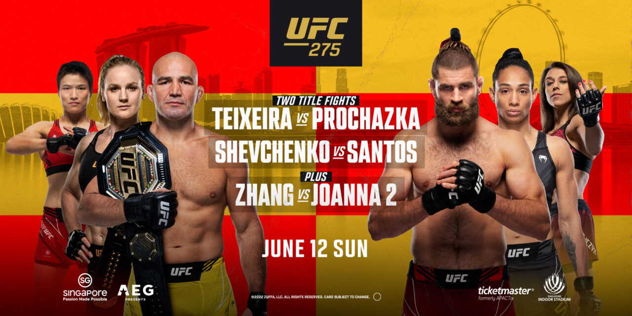 UFC® Kembali Toreh Sejarah di Singapura dengan UFC® 275: TEIXEIRA vs PROCHAZKA