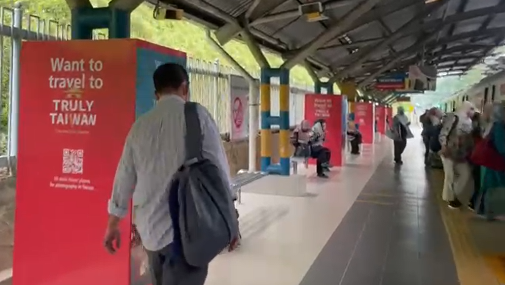 Tainan Pasang Promosi Unik Pariwisata di Stasiun KTM Malaysia