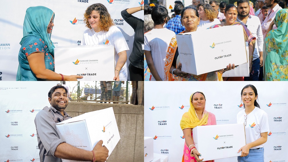Olymp Trade Sumbangkan Makanan dan Pakaian kepada Lebih dari 1000 Keluarga Berpenghasilan Rendah di India