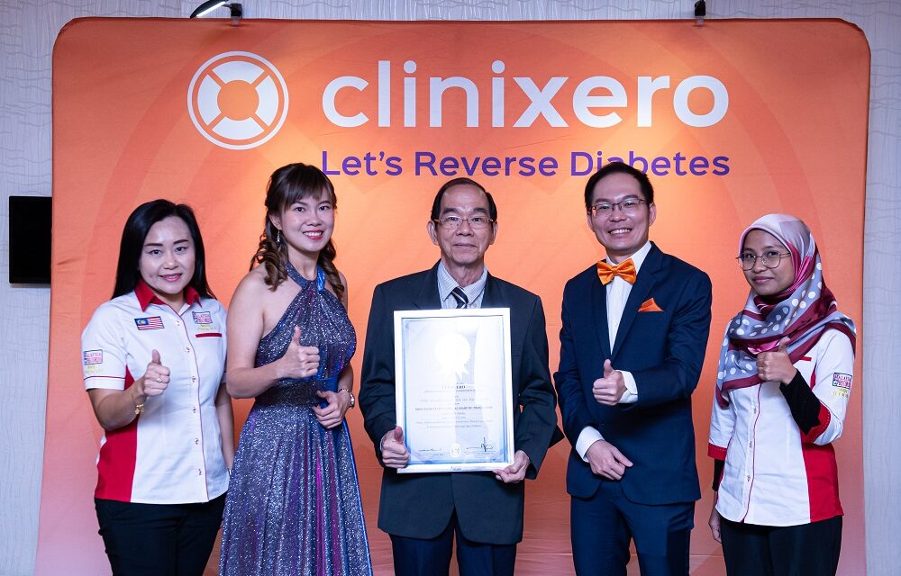Clinixero, Merek Manajemen Diabetes, Dianugerahi Malaysia Book of Records dalam Kategori ‘Pasien Terbanyak di Program Diabetes Virtual’