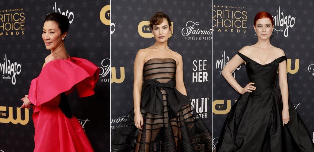 Michelle Yeoh, Lily James, dan Jessie Buckley Bersinar dengan Perhiasan De Beers Jewellers pada Critics’ Choice Awards 2023