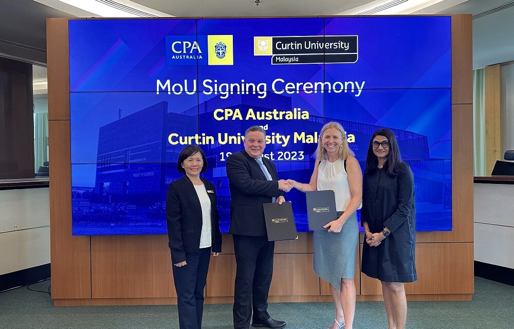 Curtin Malaysia dan CPA Australia Teken MoU untuk Kembangkan Program Pendidikan Bagi Calon Profesional Akuntansi