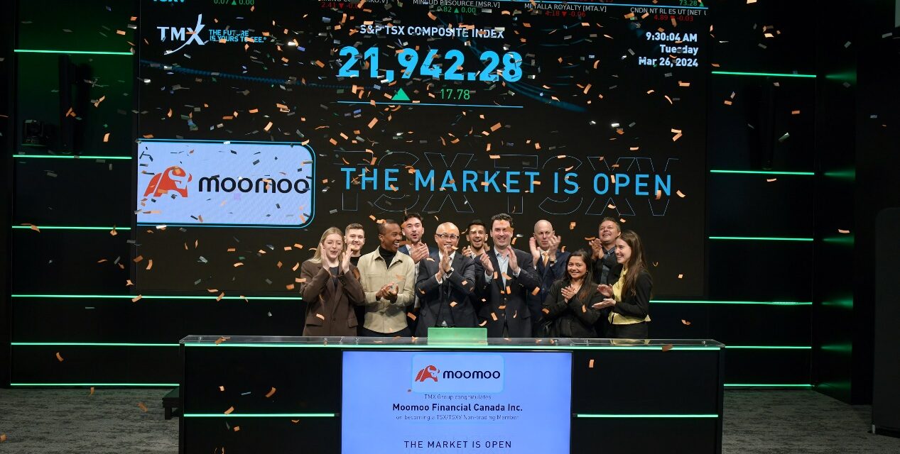 Platform Trading Global Moomoo CA Gelar Opening Bell di Bursa Efek Toronto