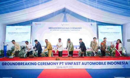 VinFast Letakkan Batu Pertama Pembangunan Pabrik Perakitan Mobil Listrik di Subang Indonesia