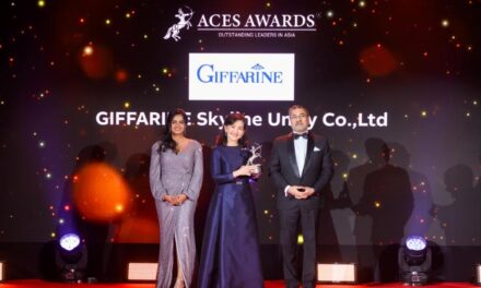 Presiden Giffarine Dr Nalinee Paiboon Dianugerahi Penghargaan Outstanding Leader di Asia di ACES Awards 2024