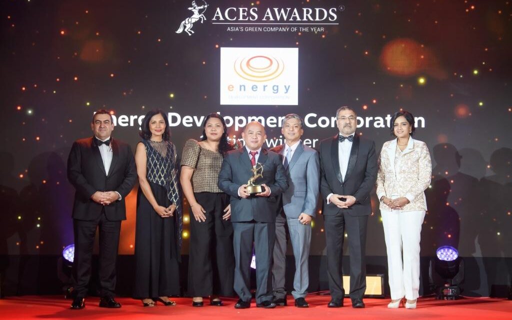 Energy Development Corporation Dinobatkan sebagai Perusahaan Hijau Terbaik di Asia pada ACES Awards 2024