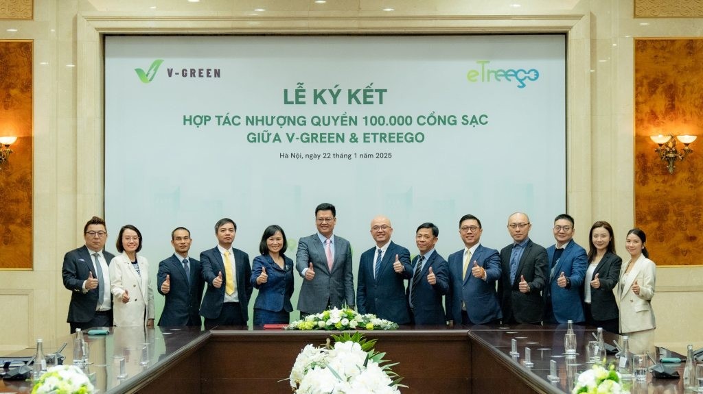 V-GREEN dan eTreego Tandatangani MoU Bangun 100.000 Portal Pengisian Daya Mobil Listrik VinFast di Indonesia, Filipina, dan Vietnam