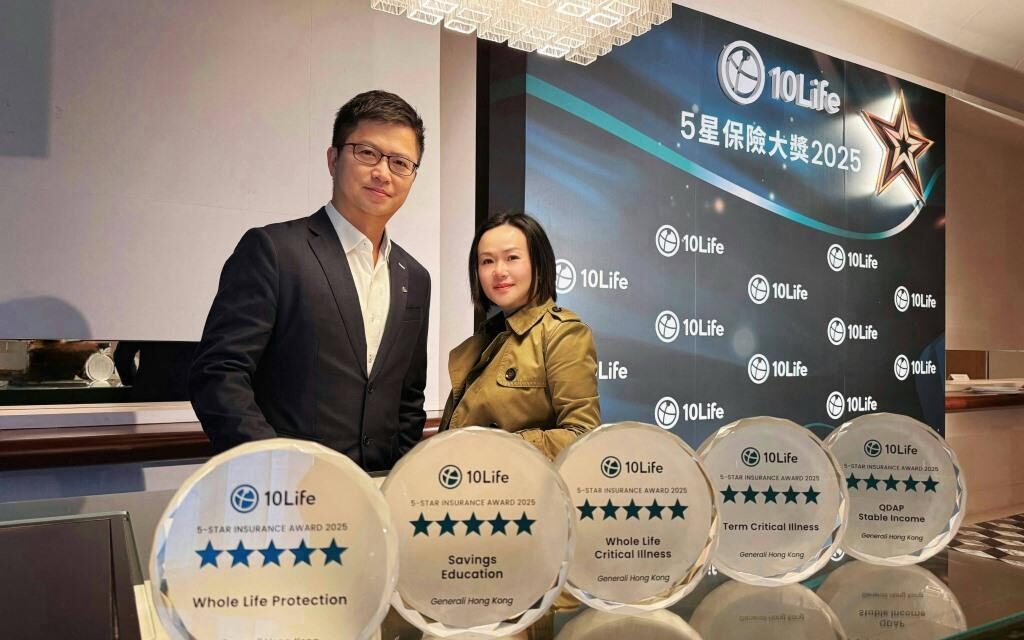 Generali Hong Kong Memenangkan Banyak Penghargaan di 10Life 5-Star Insurance Awards 2025