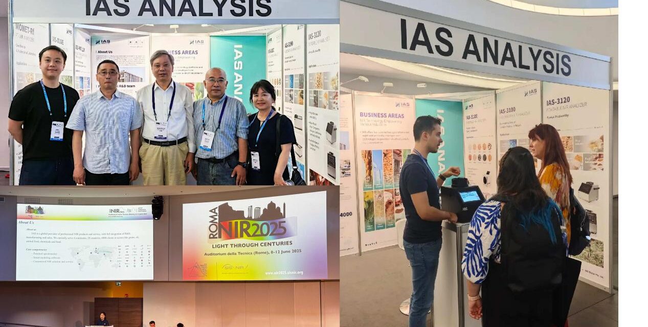IAS ANALYSIS Pamerkan Inovasi Spektroskopi NIR Portabel di Konferensi Internasional Near Infrared (NIR) Spectroscopy 2025 di Roma