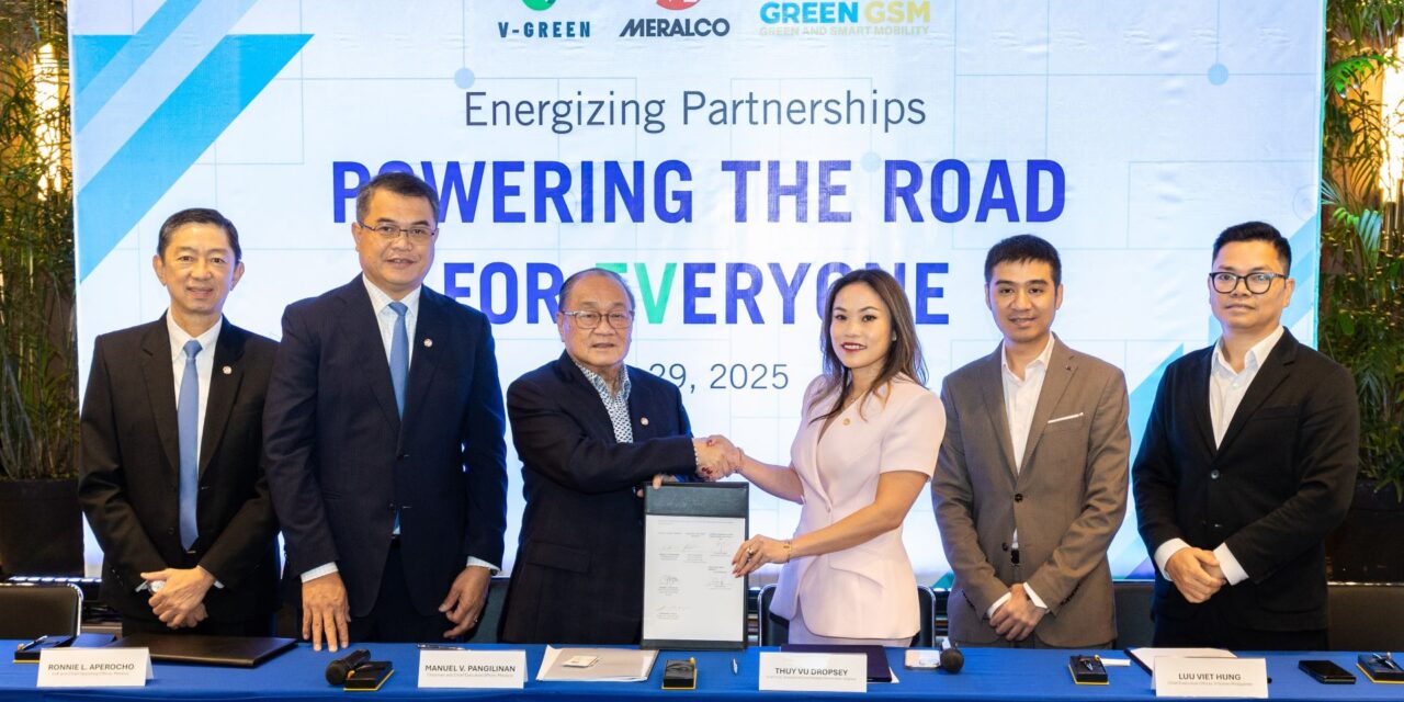 V-Green, Green GSM, dan MERALCO Tandatangani MoU untuk Dorong Ekosistem Kendaraan Listrik di Filipina