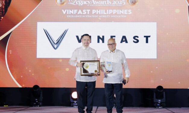VinFast Filipina Raih Legacy Awards 2025 atas Inovasi Strategis dalam Mobilitas Berkelanjutan
