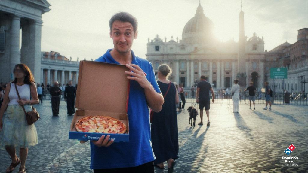 Domino’s Antar Pizza Paling Kontroversial di Dunia Lewat Pintu Suci Basilika Santo Petrus