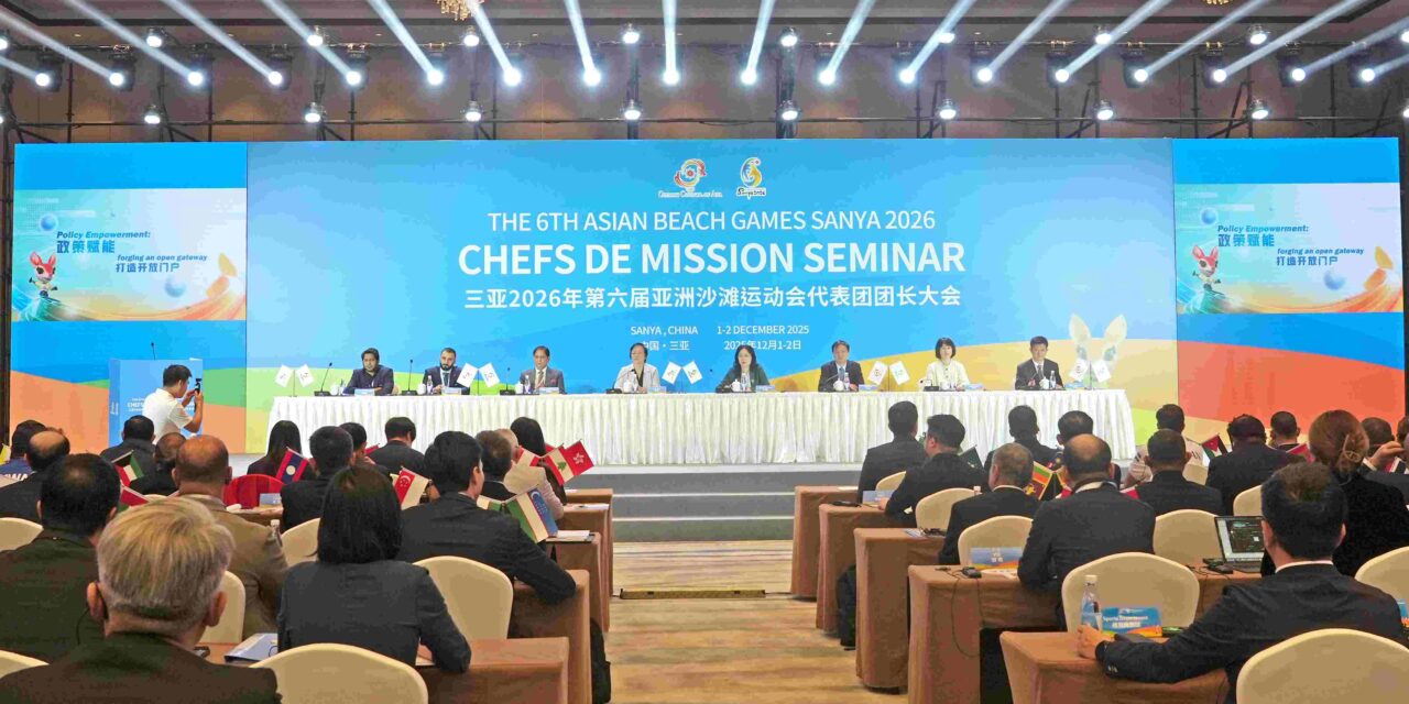 Sanya Selenggarakan Seminar Chefs de Mission untuk Asian Beach Games ke-6