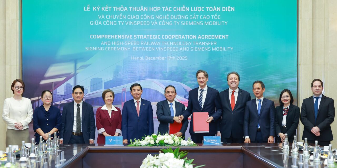 VinSpeed dan Siemens Mobility Jalin Kemitraan Strategis untuk Pengembangan Kereta Cepat di Vietnam