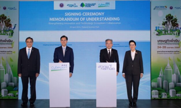 Cyberport dan Thailand Science Park dari NSTDA Menandatangani MoU untuk Mempercepat Kolaborasi Inovasi dan Teknologi (I&T) Melintasi Batas Negara: Mensinergikan Ekosistem Bilateral untuk Meningkatkan Dampak I&T di Pasar ASEAN