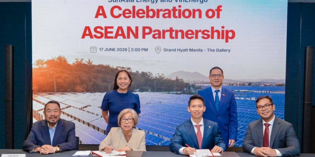 VinEnergo Gandeng SunAsia Energy Kembangkan Proyek PLTS Terapung Terintegrasi dengan Akuakultur di Filipina