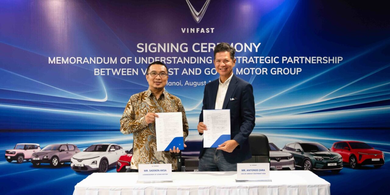 VinFast dan Gowa Motor Group Bentuk Usaha Patungan, Targetkan 30 Showroom dan Pusat Layanan Kendaraan Listrik di Indonesia